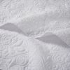Oversized Quilted Throw White 60x70"