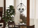 Farmhouse Oval Candle Chandelier Light, Ceiling Light, Pendant Lamp for Living Room, Dining Room, Hallway
