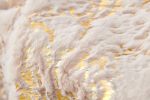Luxury Chinchilla Faux Fur Gilded Beige Throw Blanket (60" x 80")