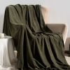 VERAMUSE Chenille Throw Blanket for Couch Lightweight Throws for Bed and Sofa